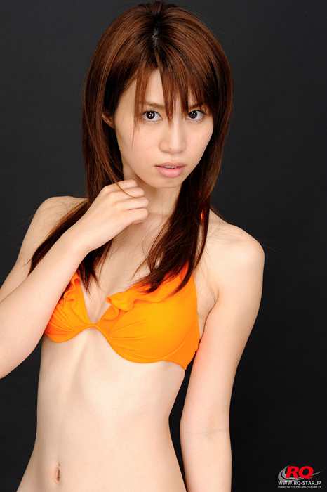 RQ-STAR写真NO.0040 Aki Kogure 小暮あきSwim Suits – Orange性感桔黄色比基尼