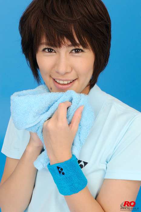 RQ-STAR写真NO.0081 Akiko Fujihara 藤原明子 Badminton Wear